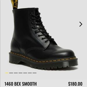 Dr. Martens 1460 BEX SMOOTH LEATHER PLATFORM BOOTS